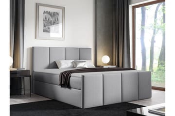 Sengestamme Ripon 160x200 cm - Lysegrå - Møbler - Senger - Sengeramme & sengestamme