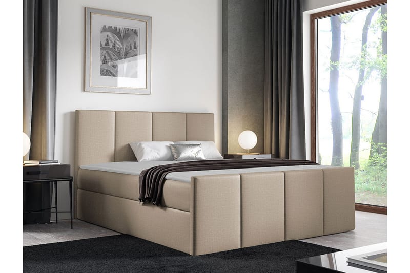 Sengestamme Ripon 180x200 cm - Beige - Sengeramme & sengestamme