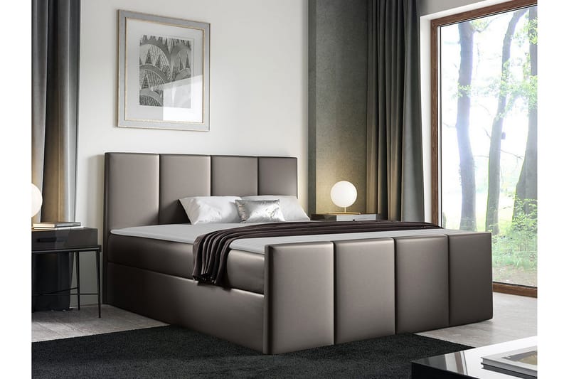 Sengestamme Ripon 180x200 cm - Taupe - Møbler - Senger - Sengeramme & sengestamme