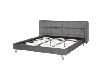 Senlis Dobbeltseng 180 | 200 cm - Grå - Møbler - Senger - Sengeramme & sengestamme