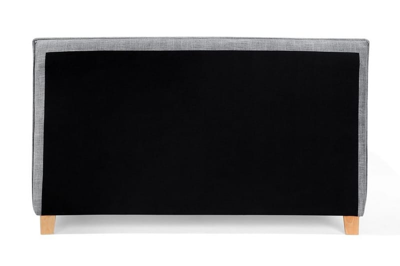 Sennez Sengepakke – Dobbeltseng 160x200 cm i Stoff med Sengegavl + Overmadrass - Grå - Møbler - Senger - Sengeramme & sengestamme