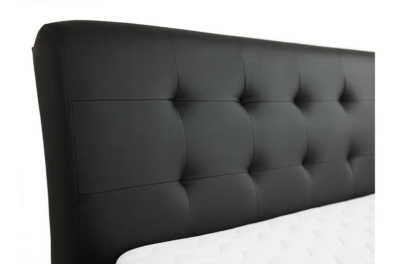 Stavanger Seng med Oppbevaring 140x200 - Svart - Møbler - Senger - Sengeramme & sengestamme