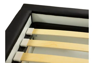 Stavanger Seng med Oppbevaring 140x200 - Svart - Møbler - Senger - Sengeramme & sengestamme