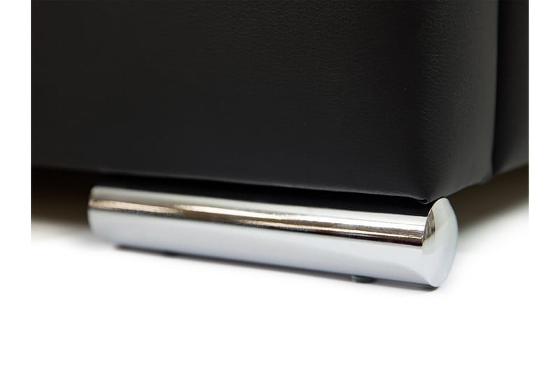 Stavanger Seng med Oppbevaring 140x200 - Svart - Møbler - Senger - Sengeramme & sengestamme