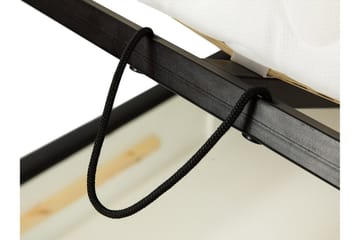 Stavanger Seng med Oppbevaring 140x200 - Svart - Møbler - Senger - Sengeramme & sengestamme