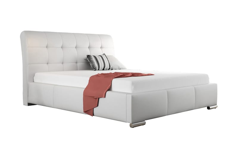 Stavanger Seng med Oppbevaring 180x200, Hvit