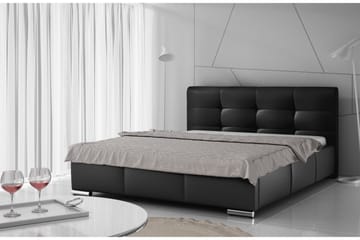 Strandrud Seng 140x200 - Svart - Møbler - Senger - Sengeramme & sengestamme