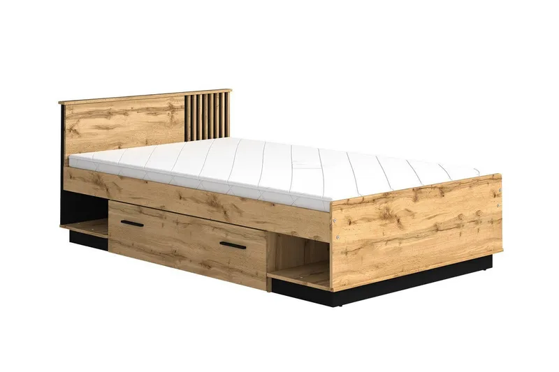 Strathy Sengeramme 120x200 cm, Svart