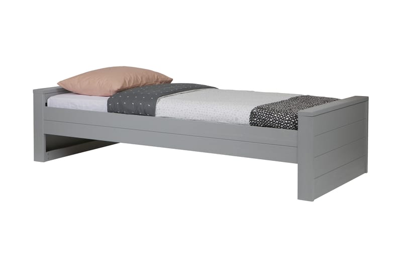 Tenney Sengeramme 90x200, Lysegrå Furu