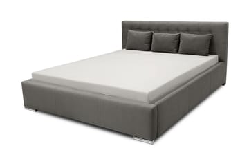 Vento Sengeramme med Oppbevaring 140x200 - Grå - Møbler - Senger - Sengeramme & sengestamme