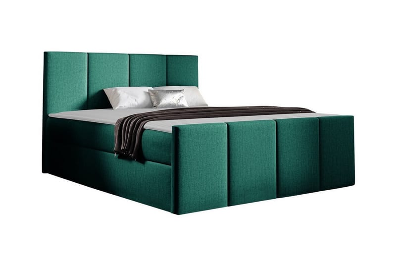 Sengestamme Ripon 140x200 cm - Mørkegrønn - Sengeramme & sengestamme