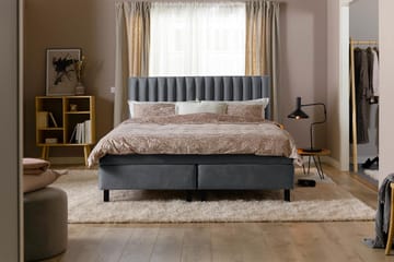 Rakel Sengegavl 160cm - Mørkegrå/Fløyel - Møbler - Senger - Sengetilbehør - Sengegavl