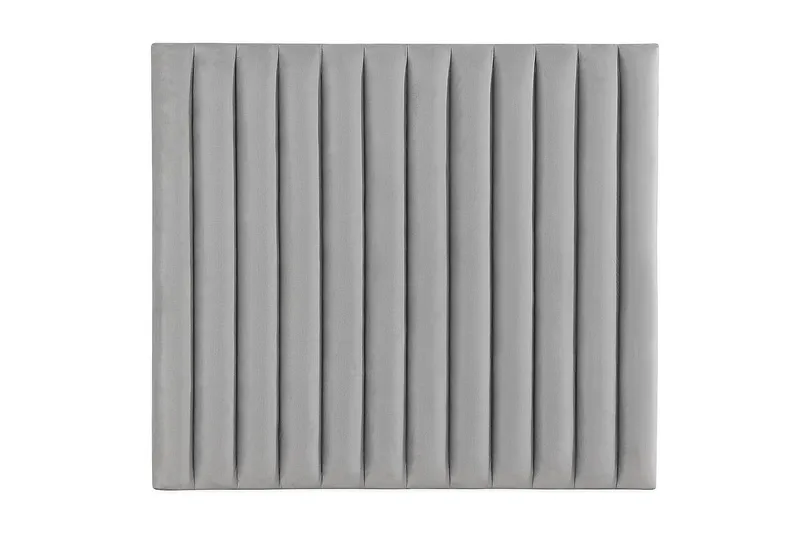 Rakel Sengegavl 140cm, Lysegrå/Fløyel