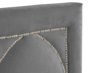 Leva Sengegavl 160cm - Mørkegrå/Fløyel - Møbler - Senger - Sengetilbehør - Sengegavl