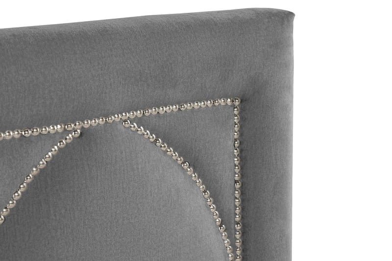 Leva Sengegavl 160cm - Mørkegrå/Fløyel - Møbler - Senger - Sengetilbehør - Sengegavl