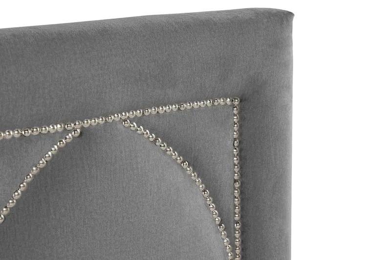 Leva Sengegavl 160cm - Mørkegrå/Fløyel - Møbler - Senger - Sengetilbehør - Sengegavl