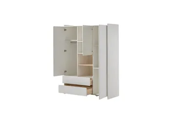 Baby Bed med kommode, stellebord, garderobe, bokhylle Kiddy 3 dører - 3 dører - Møbler - Senger - Sengetilbehør - Oppbevaring til senger