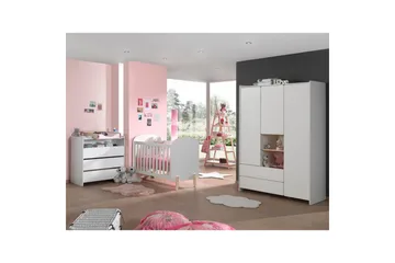 Baby Bed med kommode, stellebord, garderobe, bokhylle Kiddy 3 dører - 3 dører - Møbler - Senger - Sengetilbehør - Oppbevaring til senger