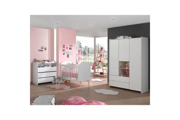 Baby Bed med kommode, stellebord, garderobe, bokhylle Kiddy 3 dører - 3 dører - Møbler - Senger - Sengetilbehør - Oppbevaring til senger