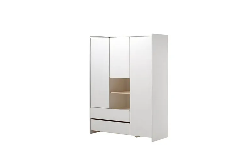 Baby Bed med kommode, stellebord, garderobe, bokhylle Kiddy 3 dører - 3 dører - Møbler - Senger - Sengetilbehør - Oppbevaring til senger
