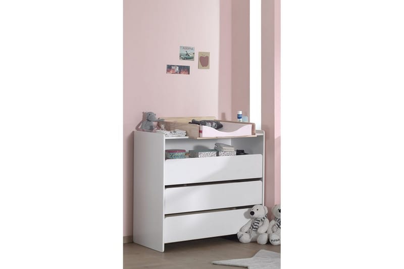 Baby Bed med kommode og garderobe topp Kiddy 2-dører - 2-dører - Møbler - Senger - Sengetilbehør - Oppbevaring til senger
