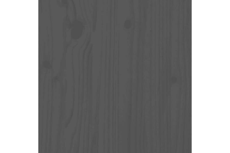 beBasic Sengegavl grå 103,5x3x81 cm heltre furu - GrÃ¥ - Sengegavl