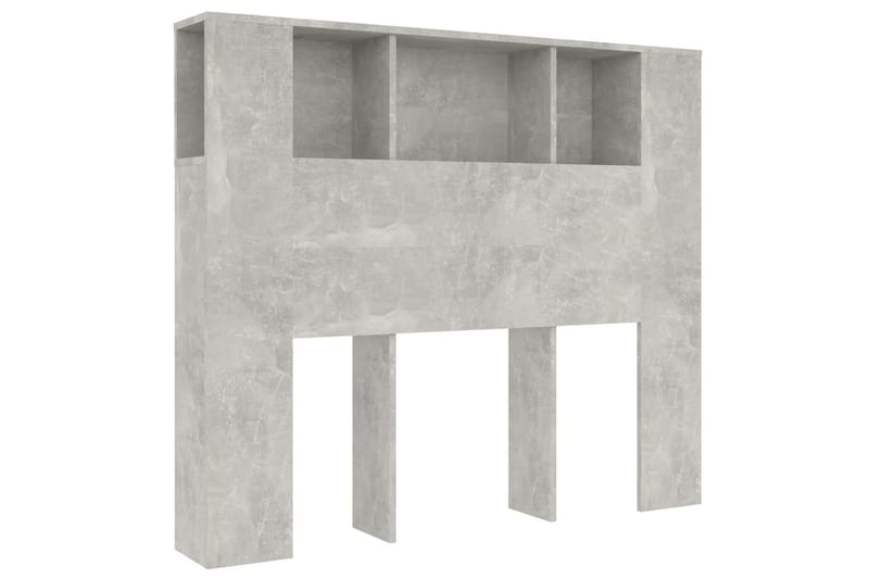 beBasic Sengegavlskap betonggrå 120x18,5x104,5 cm - GrÃ¥ - Sengegavl