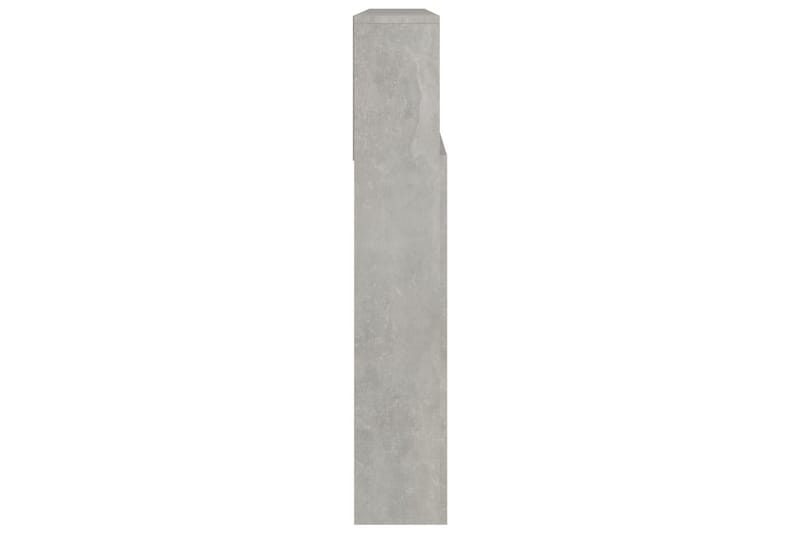 beBasic Sengegavlskap betonggrå 220x19x103,5 cm - GrÃ¥ - Sengegavl