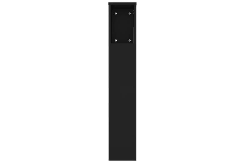 beBasic Sengegavlskap svart 220x18,5x104,5 cm - Svart - Sengegavl