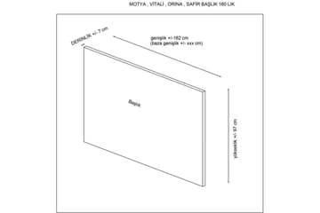 Hodegjerde Selora Hodegavl Brun - 92 x 97 x 7 cm - Møbler - Senger - Sengetilbehør - Sengegavl