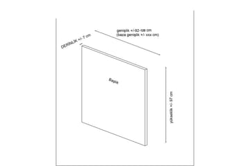 Hodegjerde Sonyi 120 Grå - Grå - Møbler - Senger - Sengetilbehør - Sengegavl