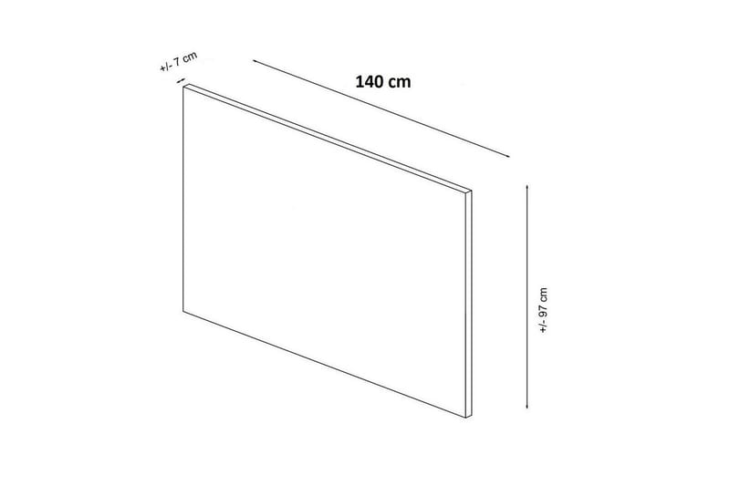 Hodegjerde Sudamal Beige - 140 x 7 x 97 cm - Møbler - Senger - Sengetilbehør - Sengegavl