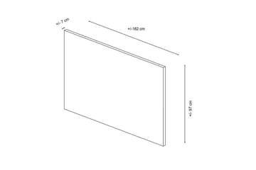 Hodegjerde Sudamal Beige - 162 x 7 x 97 cm - Møbler - Senger - Sengetilbehør - Sengegavl