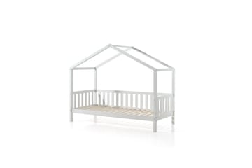 Husseng med skuff Dallas 90x200 cm Hvit, Med gjerde - Hvit, Med gjerde - Møbler - Senger - Sengetilbehør - Oppbevaring til senger