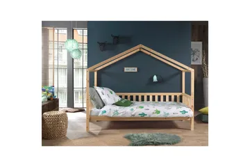 Husseng med skuff Dallas 90x200 cm Naturlig, Med gjerde - Naturlig, Med gjerde - Møbler - Senger - Sengetilbehør - Oppbevaring til senger