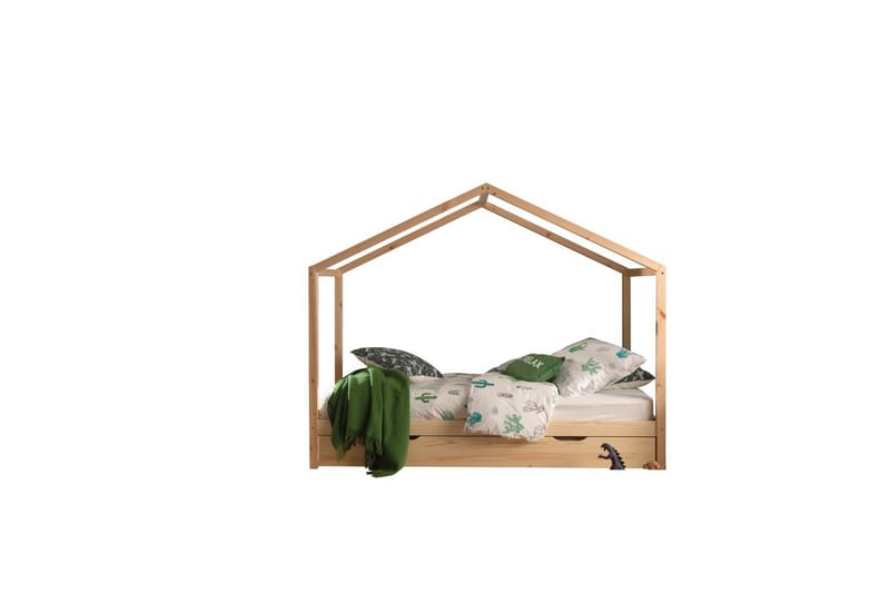 Husseng uten gjerde og skuff Dallas 90x200 cm Naturlig - Naturlig - Møbler - Senger - Sengetilbehør - Oppbevaring til senger