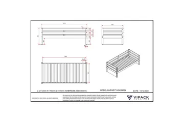 Køyeseng med en skuff Margarit - Møbler - Senger - Sengetilbehør - Oppbevaring til senger