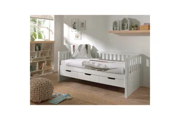 Kabin seng Fritz Hvit, Med skuff - Hvit, Med skuff - Møbler - Senger - Sengetilbehør - Oppbevaring til senger