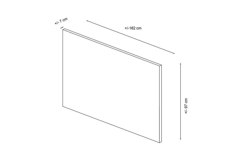 Lamal Sengegavl 162 cm - Beige - Møbler - Senger - Sengetilbehør - Sengegavl