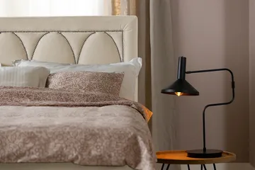 Leva Sengegavl 140cm - Beige/Fløyel - Møbler - Senger - Sengetilbehør - Sengegavl