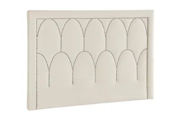 Leva Sengegavl 160cm - Beige/Fløyel - Møbler - Senger - Sengetilbehør - Sengegavl