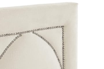 Leva Sengegavl 180cm - Beige/Fløyel - Møbler - Senger - Sengetilbehør - Sengegavl