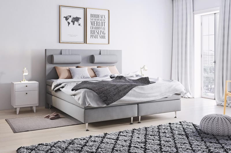 Nakkepute Meja 1-pk Lysegrå - Lysegrå - Møbler - Senger - Sengetilbehør - Nakkepute til seng