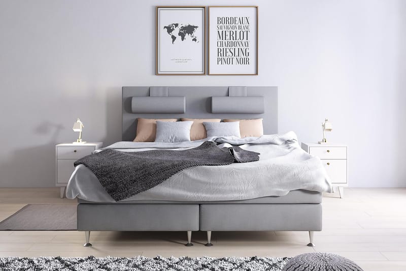 Nakkepute Meja 1-pk Lysegrå - Lysegrå - Møbler - Senger - Sengetilbehør - Nakkepute til seng