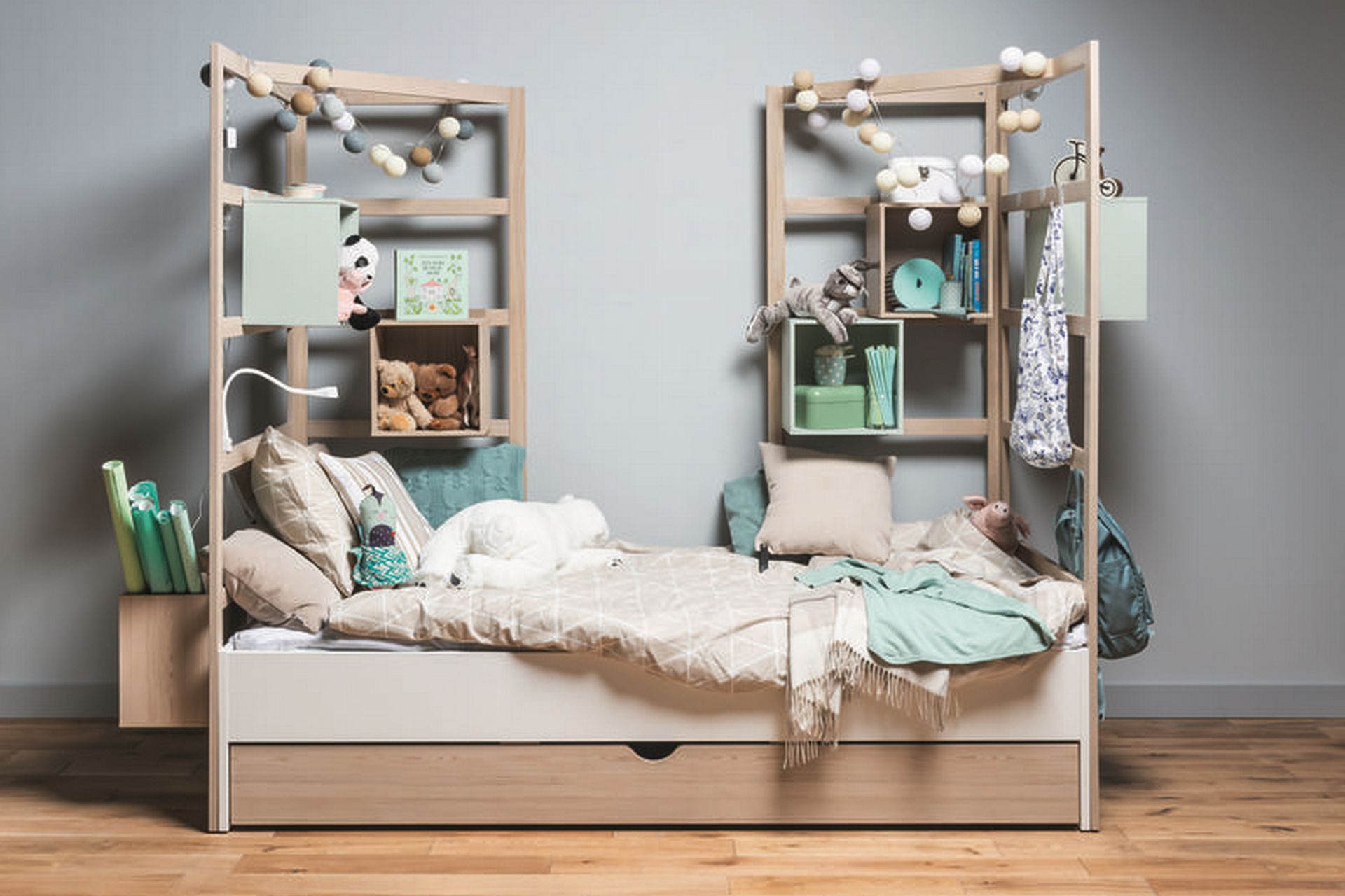 Hylle Tre / Natur - VOX - Møbler - Senger - Sengetilbehør - Oppbevaring til senger