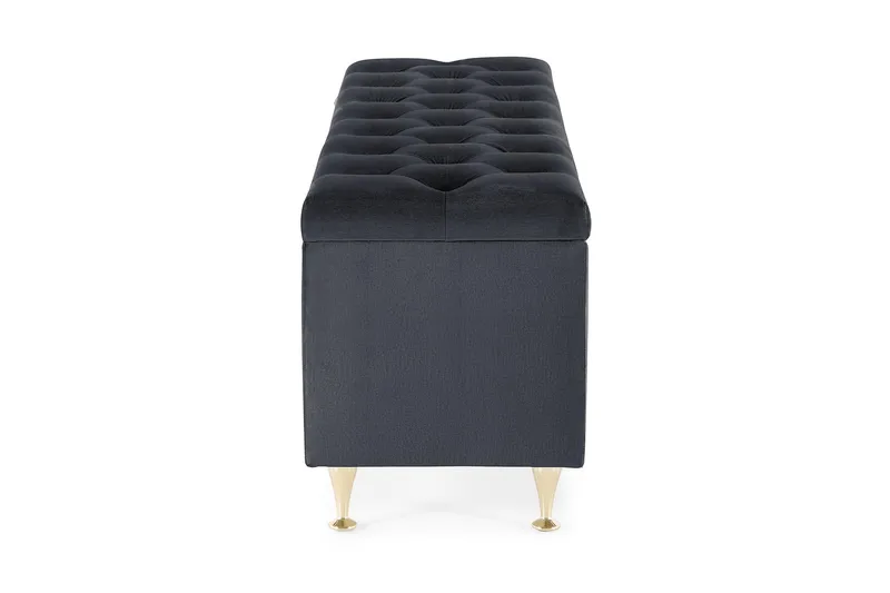 Royal Velvet Sengekiste Fløyel - Svart - Møbler - Senger - Sengetilbehør - Oppbevaring til senger