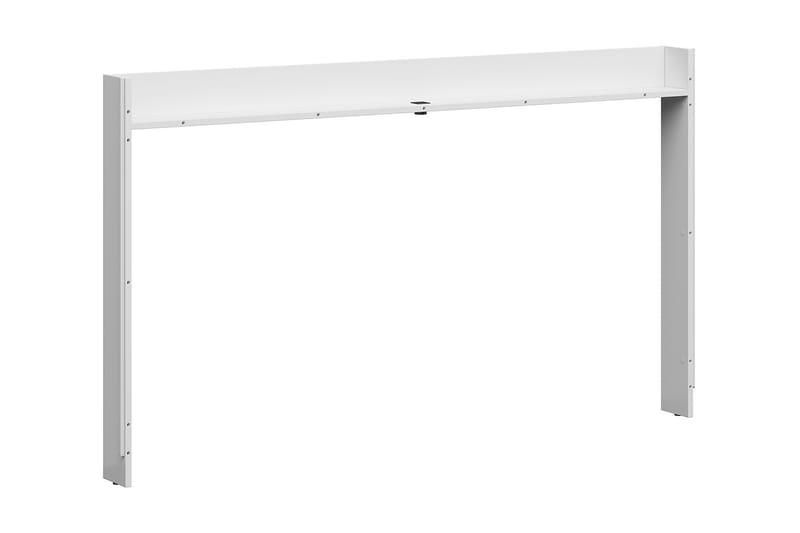 Sengeskinne Vaduvieco 12x138 cm med USB - Natur / hvit høyglans - Oppbevaring til senger - Hylle