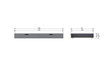 Sengeskuff Janey 92x198 cm - Møbler - Senger - Sengetilbehør - Oppbevaring til senger