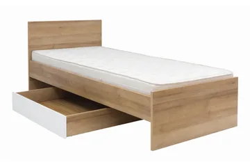 Tarka Sengeskuff - Tre/Natur/Hvit - Møbler - Senger - Sengetilbehør - Oppbevaring til senger