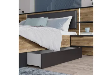 Vergina Sengeskuffer 2-pk - Svart/Grå - Møbler - Senger - Sengetilbehør - Oppbevaring til senger